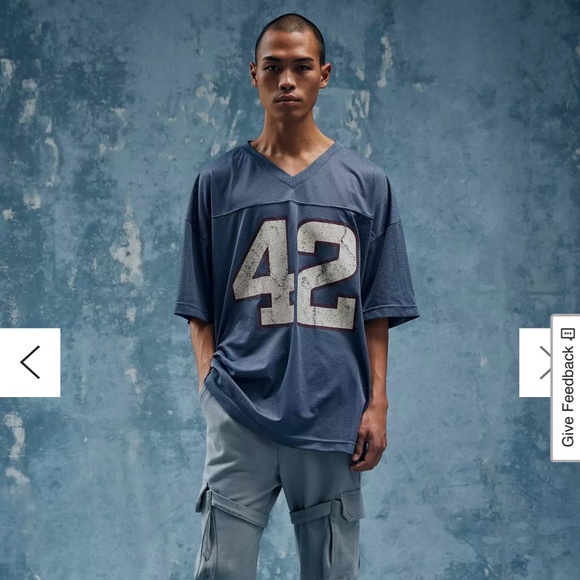 Standard Cloth Football Jersey Tee #42–S - Picture 2 of 4